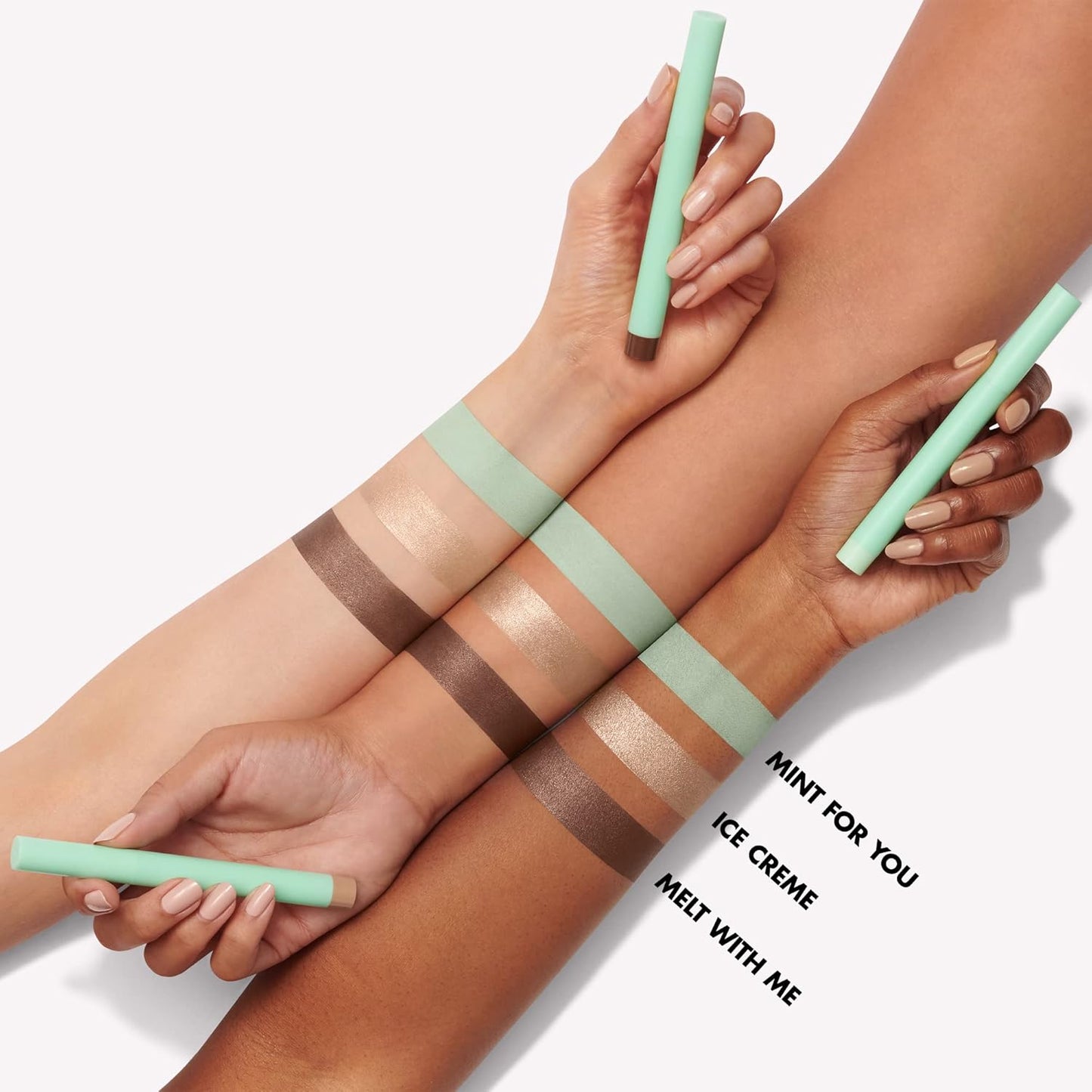 Mini Melt No Budge Eyeshadow Stick, One-Swipe Cream Eyeshadow Stick, Long-Wearing & Crease-Resistant, Vegan & Cruelty-Free, Mint for You