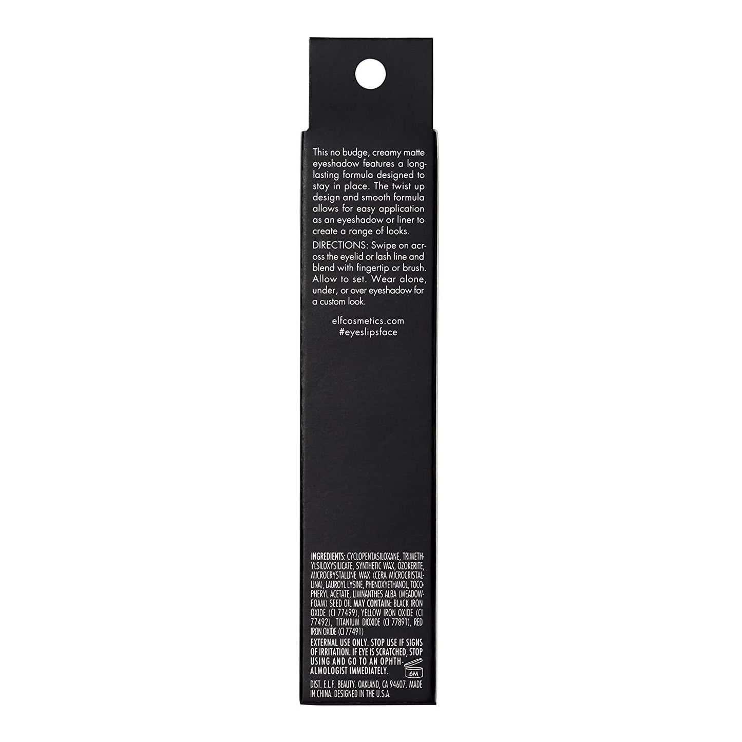 No Budge Matte Shadow Stick, One-Swipe Cream Eyeshadow Stick, Long-Wear & Crease Resistant, Matte Finish, Trift Shop