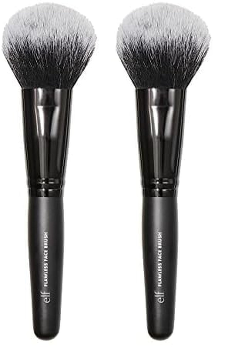 Flawless Face Brush, Vegan Makeup Tool for Flawlessly Contouring & Defining with Powder, Blush & Bronzer, Made with Cruelty-Free Bristles (Pack of 2)
