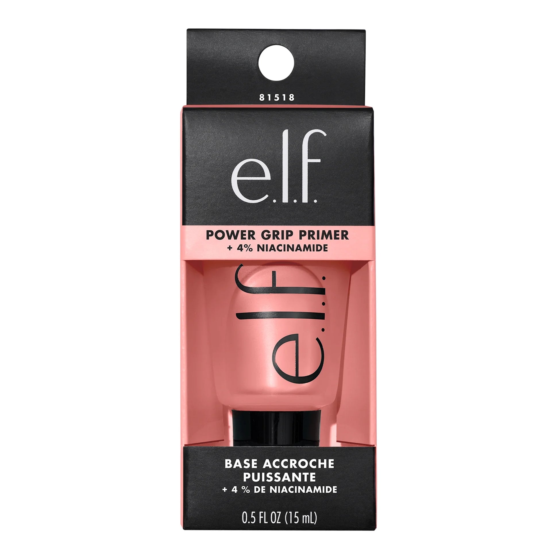 E.L.F. Power Grip Primer + 4% Niacinamide Mini, 0.5 Fl Oz