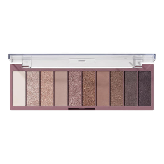 Perfect 10 Eyeshadow Palette, Ten Ultra-Pigmented Shimmer & Matte Shades, Vegan & Cruelty-Free, Nude Rose Gold (Packaging May Vary)