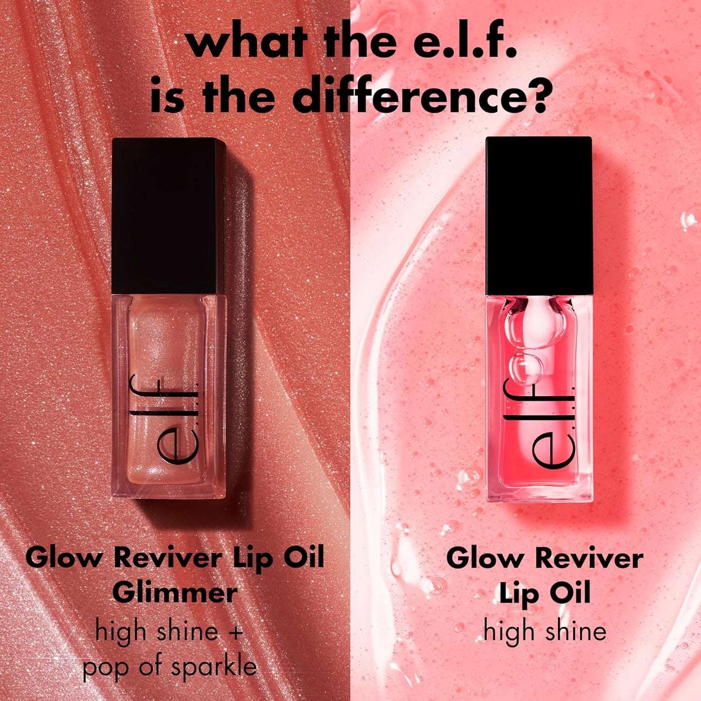 Glow Reviver Lip Oil, Nourishing and Hydrating with High-Shine Glimmer Finish & Sheer Wash of Color, Minty Scent, Non-Sticky, Vegan & Cruelty-Free, Candy Coded