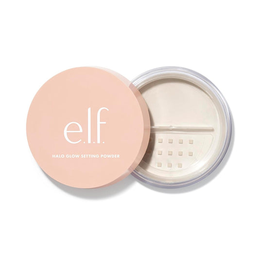 Halo Glow Soft Focus Setting Powder, Silky Setting Powder for Creating Soft Glow without Shine, Smooths Pores & Lines, Light