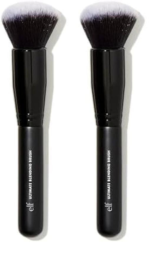 Ultimate Blending Brush, Dome-Shaped Makeup Tool for Applying & Blending Foundation, Bronzer & Blush, Made with Vegan, Cruelty-Free Bristles (Pack of 2)