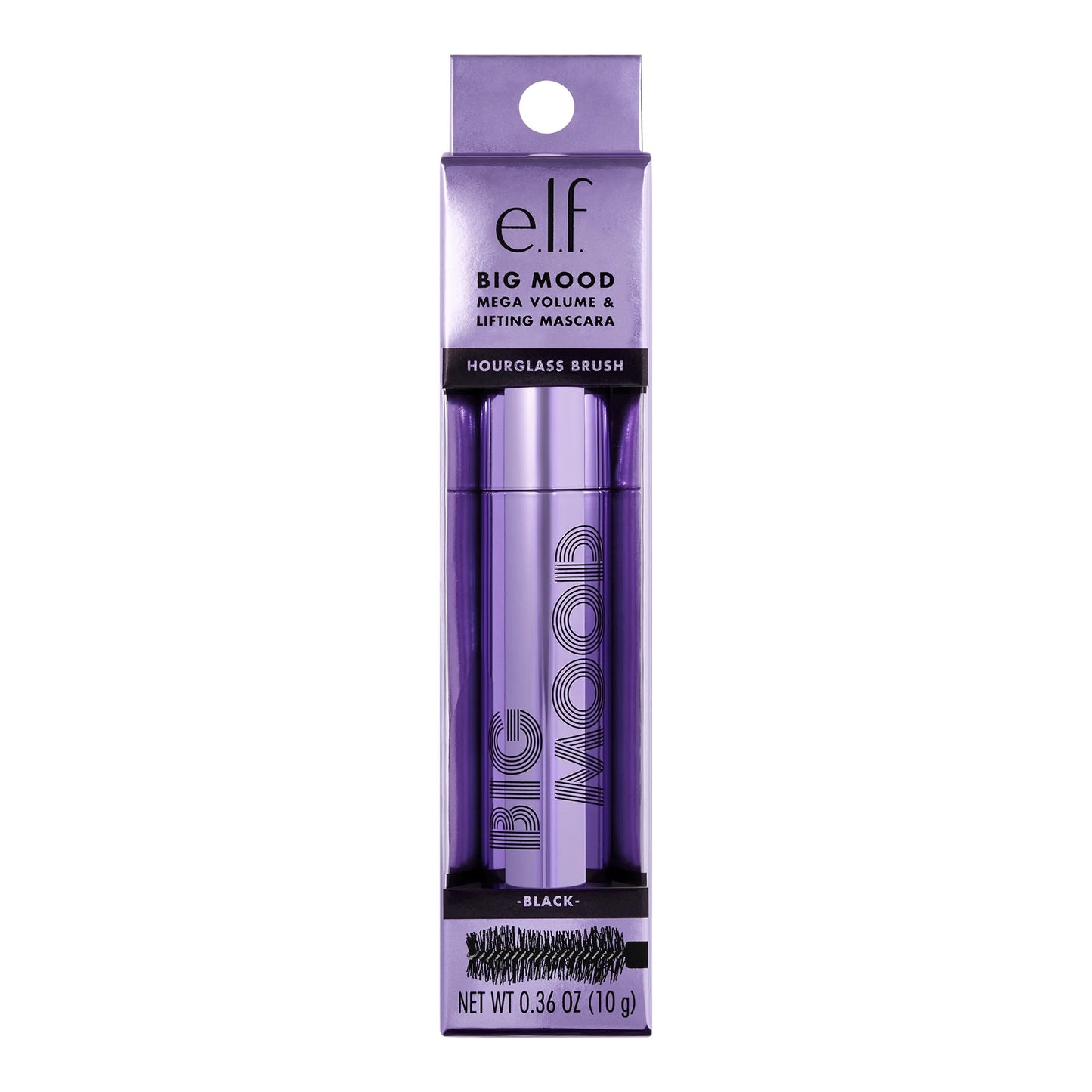 E.L.F. Big Mood Mega Volume & Lifting Mascara, Black, 0.36 Oz