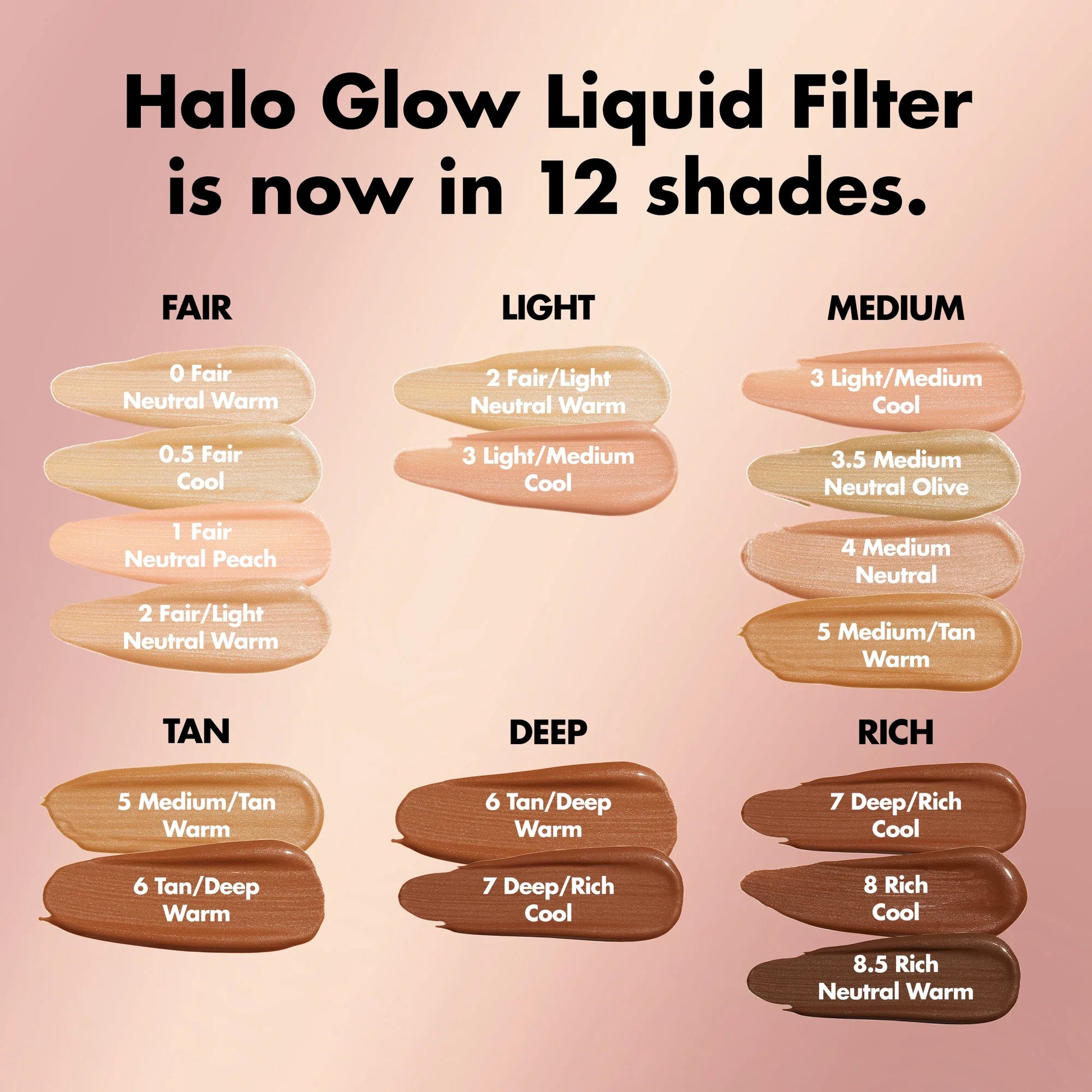 Halo Glow Liquid Filter, 0 Fair, 1.06 Fl Oz