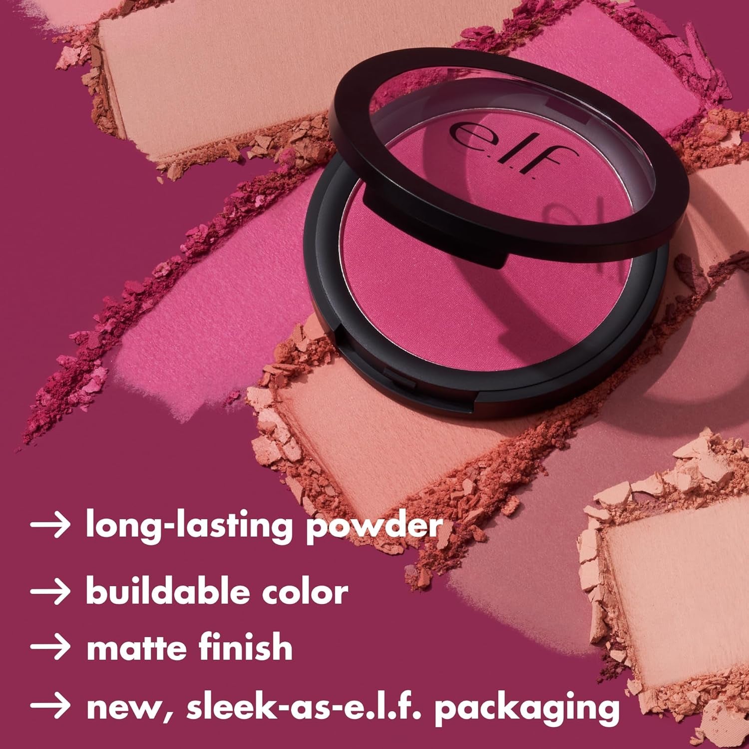 Primer-Infused Matte Blush, Long-Lasting, Lightweight & Buildable Powder Blush, Delivers a Matte Finish, Vegan & Cruelty-Free, Always Tempting (Pack of 2)