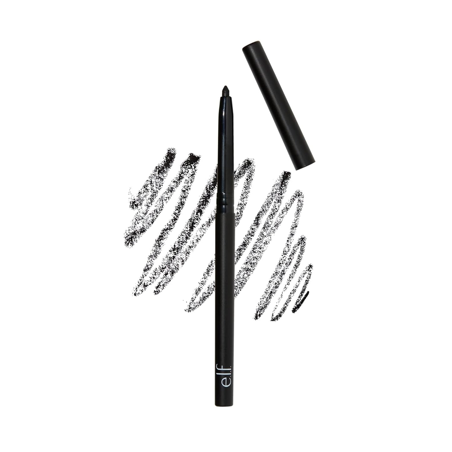 No Budge Retractable Eyeliner, Creamy, Ultra-Pigmented & Waterproof, Creates Bold & Defined Lines, Vegan & Cruelty-Free, Black 0.006 Oz